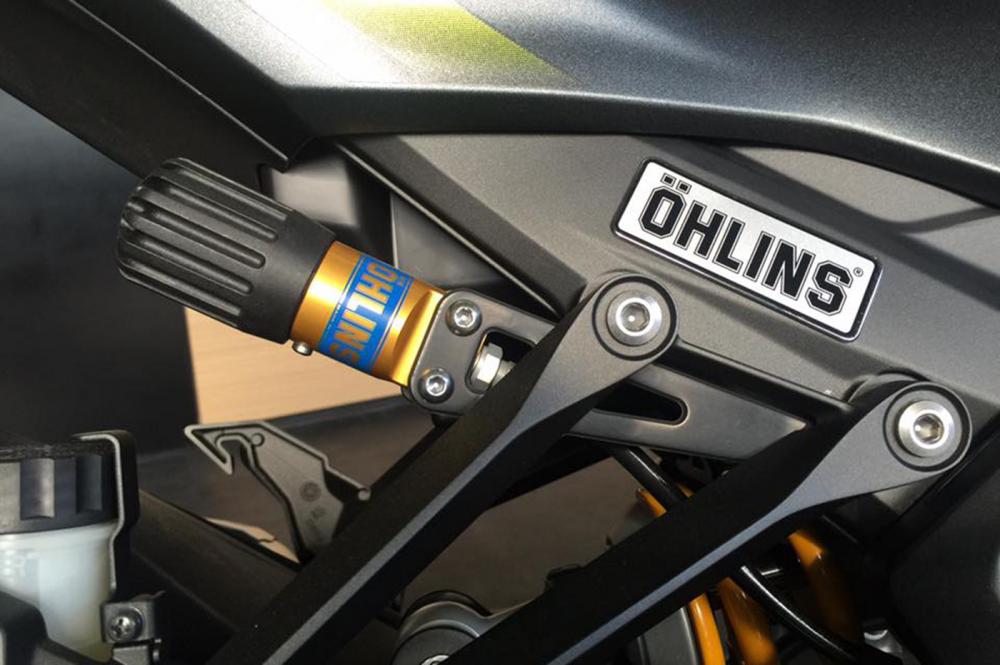 Giảm xóc Ohlins trên Z1000 R 2018 Z1000 R 2018 được trang bị giảm xóc Ohlins ở sau