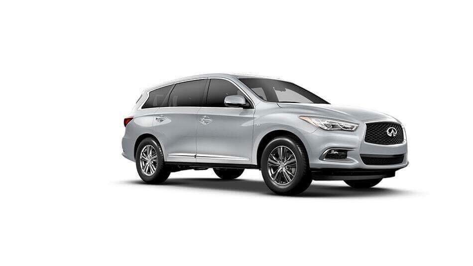 Mẫu Infiniti QX60 màu bạc platinum