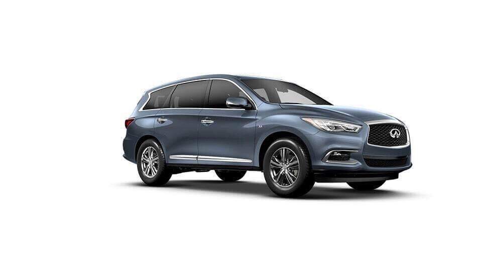 Mẫu Infiniti QX60 màu xanh hemorxa