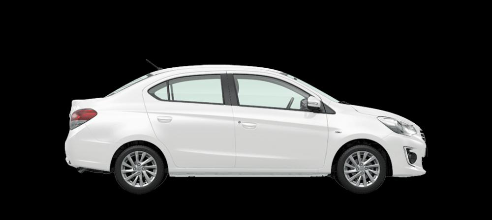 Mẫu Mitsubishi Attrage màu trắng