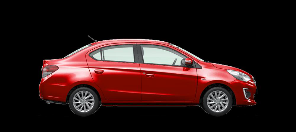 Mẫu Mitsubishi Attrage màu đỏ