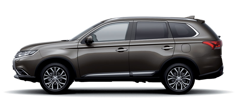 Mẫu Mitsubishi Outlander màu nâu
