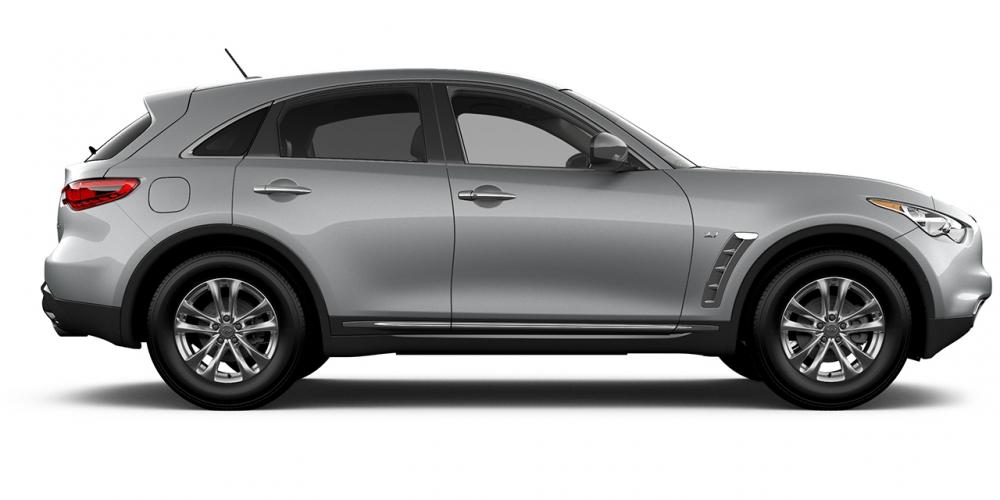 Mẫu Infiniti QX70 màu bạc platium