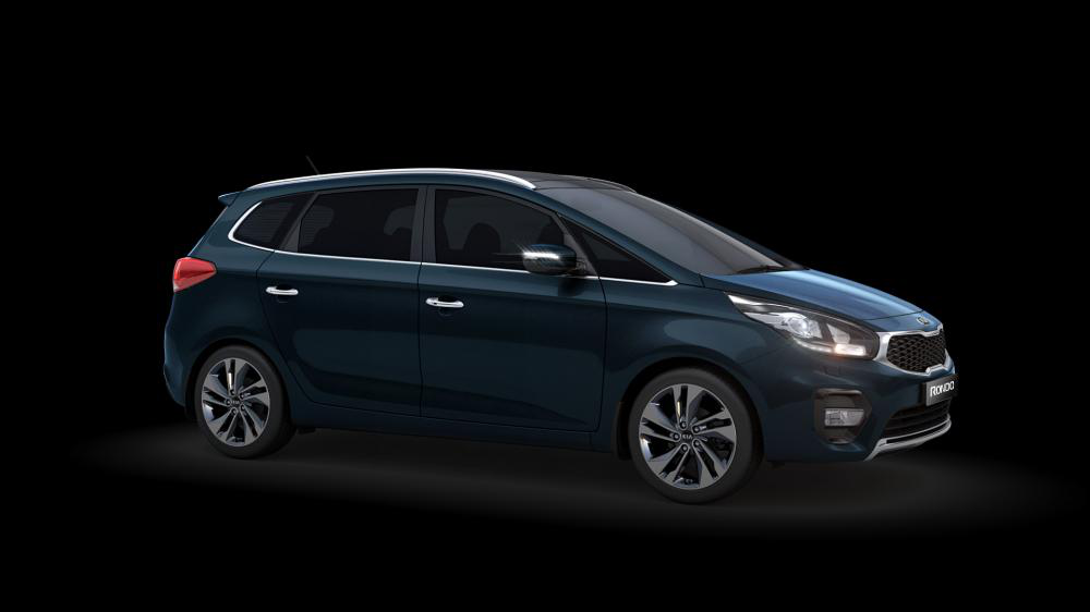 Mẫu Kia Rondo màu xanh