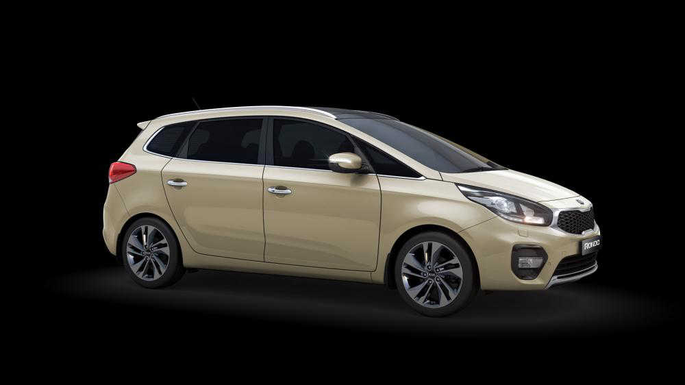Mẫu Kia Rondo màu vàng cát