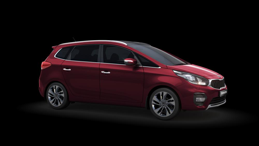 Mẫu Kia Rondo màu đỏ