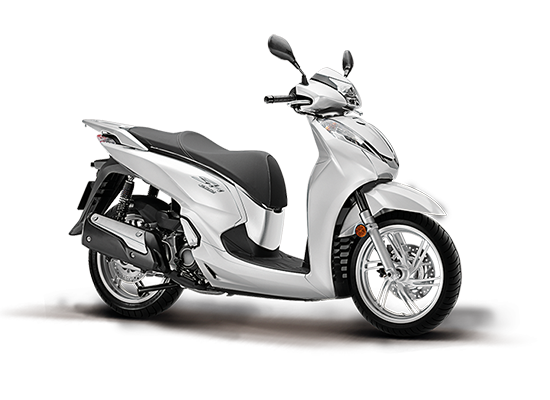Mẫu Honda SH 300i màu trắng đen 