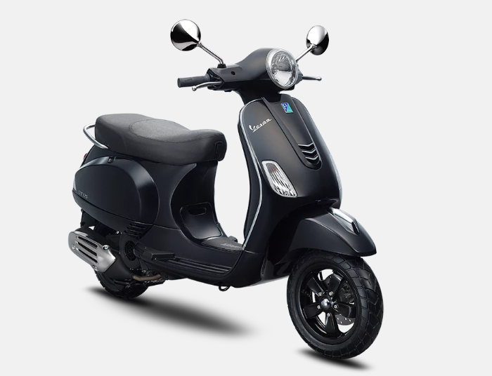 Mẫu Vespa LX màu đen Mẫu Vespa LX màu đen