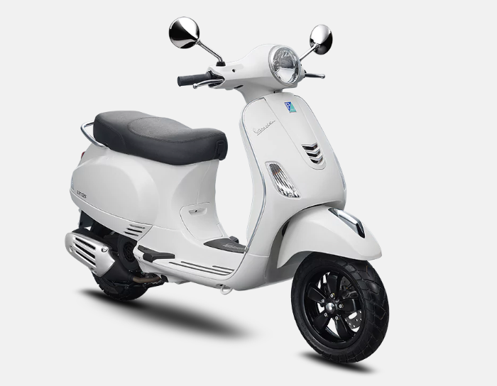 Mẫu Vespa LX màu trắng Mẫu Vespa LX màu trắng