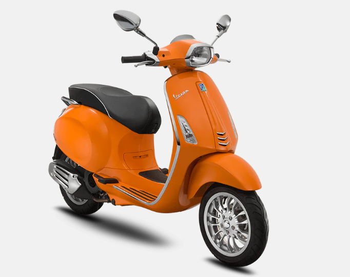 Mẫu Vespa Sprint 125 ABS màu Orange Taormina