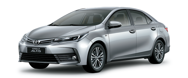 Mẫu Toyota Corolla Altis màu bạc