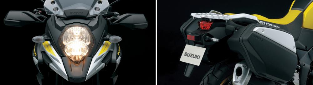 Hệ thống chiếu sáng trên Suzuki V-Strom 1000 ABS ứng dụng công nghệ LED