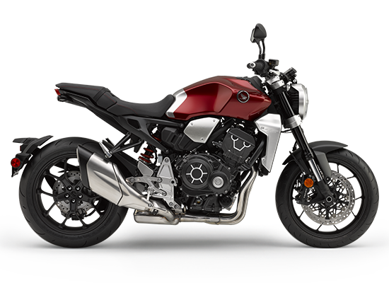 Ngoại thất của Honda CB1000R màu đỏ đen bạc