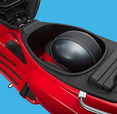 Kích thước cốp xe trên Vespa LX Kích thước cốp xe trên Vespa LX