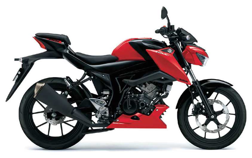 Mẫu Suzuki GSX-S150 màu đỏ đen Mẫu Suzuki GSX-S150 màu đỏ đen