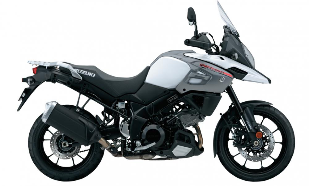 Mẫu Suzuki V-Strom 1000 màu trắng đen