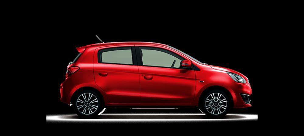 Thiết kế Mitsubishi Mirage màu đỏ