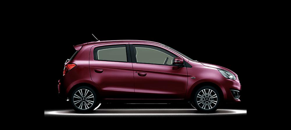 Thiết kế Mitsubishi Mirage màu tím