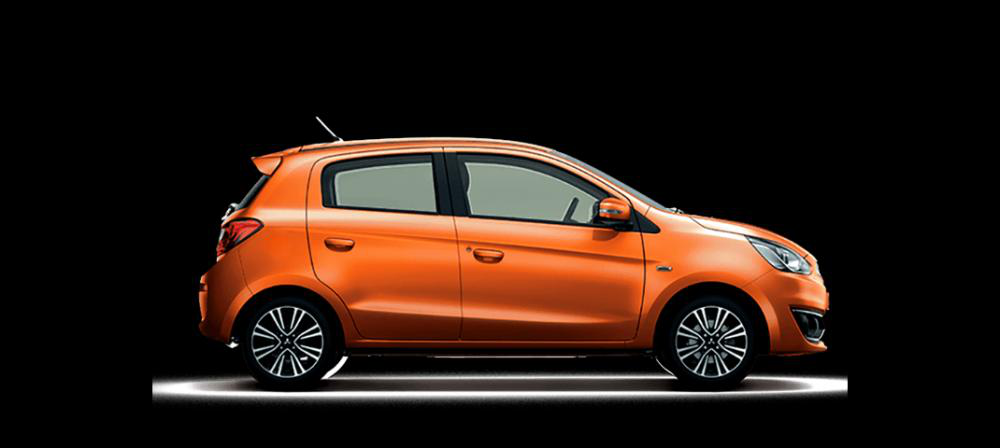 Thiết kế Mitsubishi Mirage màu cam