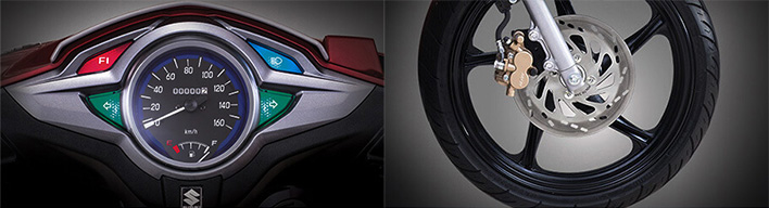 Trang bị trên Suzuki Impulse 125