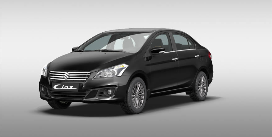 Ngoại thất Suzuki Ciaz màu đen 