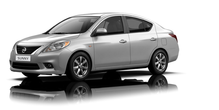Ngoại thất Nissan Sunny màu bạc