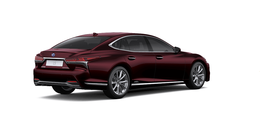 Ngoại thất Lexus LS m&agrave;u đỏ n&acirc;u