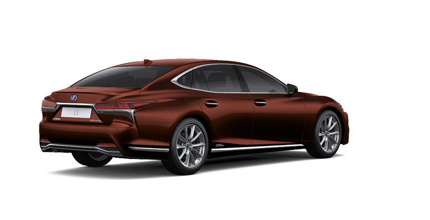 Ngoại thất Lexus LS m&agrave;u n&acirc;u