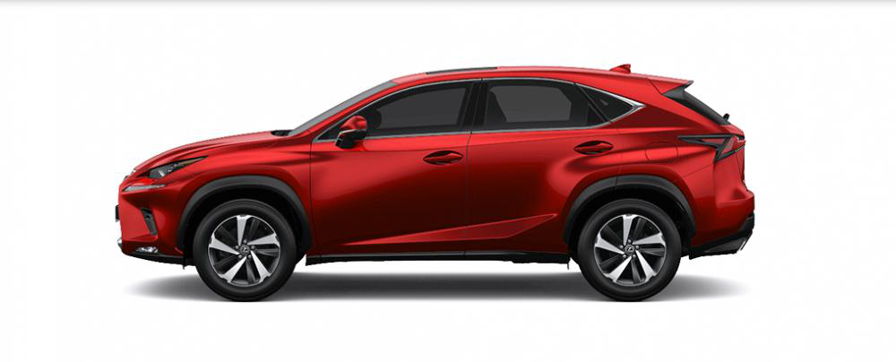 Ngoại thất Lexus NX màu đỏ