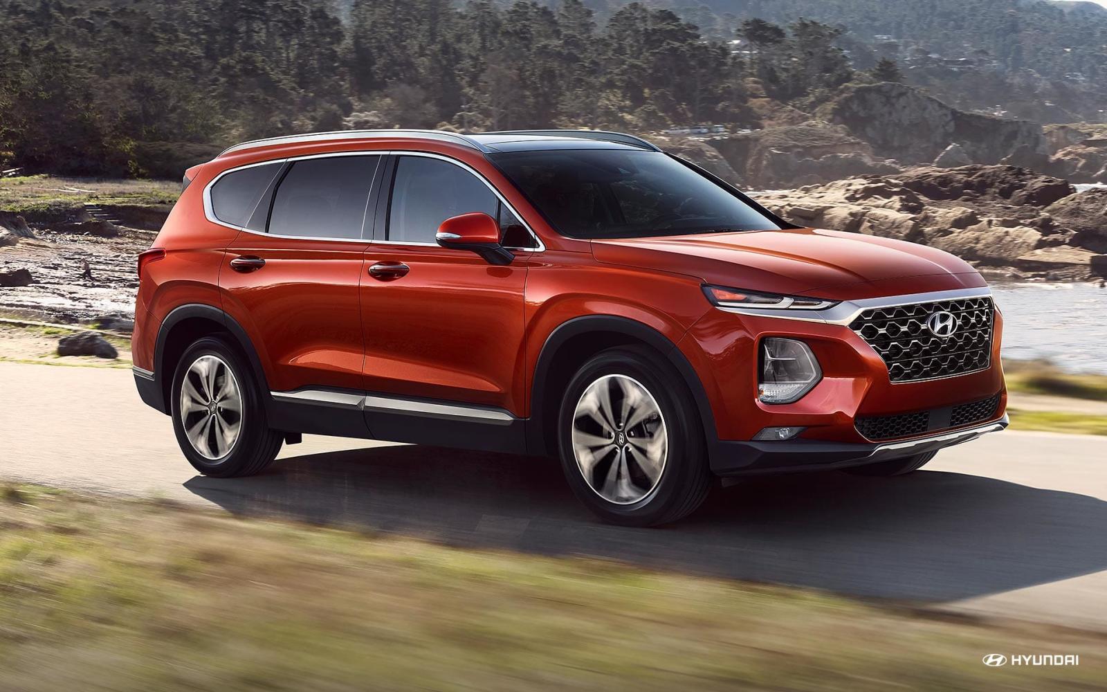 Hyundai Santa Fe 2019 màu đỏ