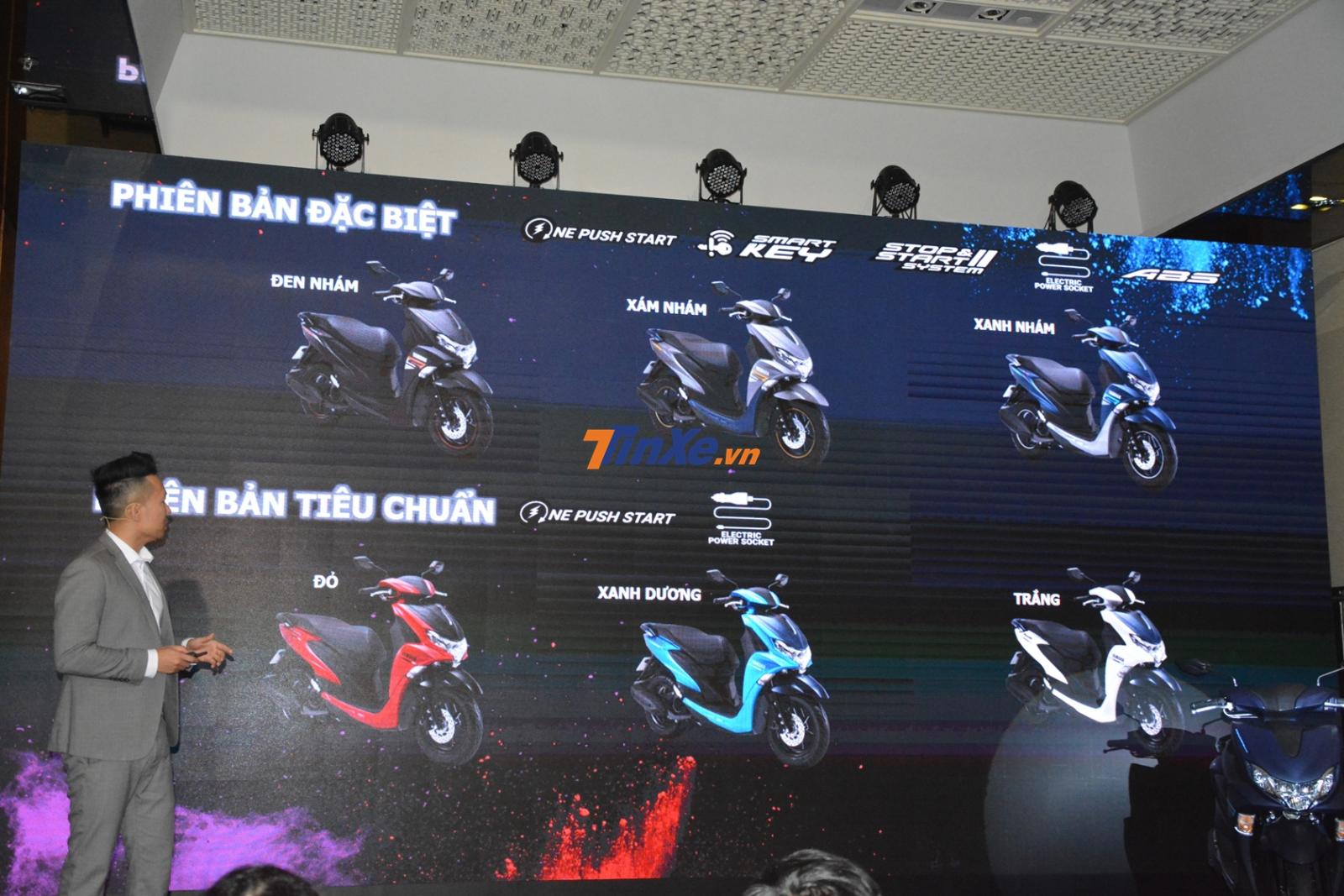 Các tùy chọn màu của Yamaha FreeGo và FreeGo S