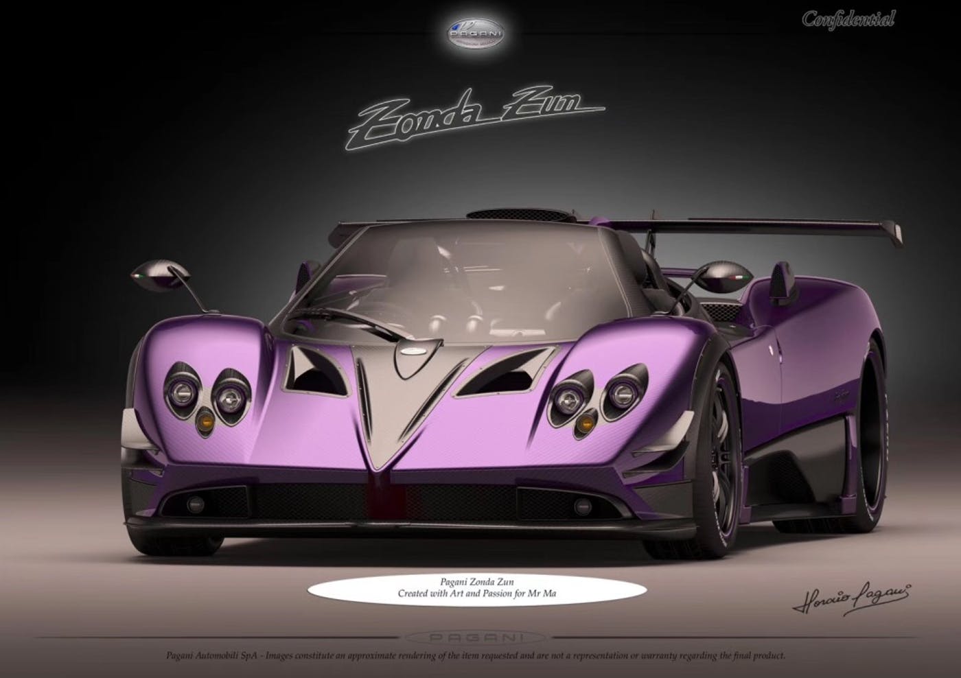 Pagani Zonda Zun mui trần