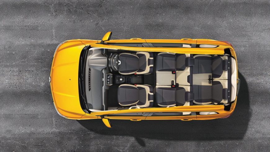 Nội thất 7 chỗ b&ecirc;n trong Renault Triber 2019 
