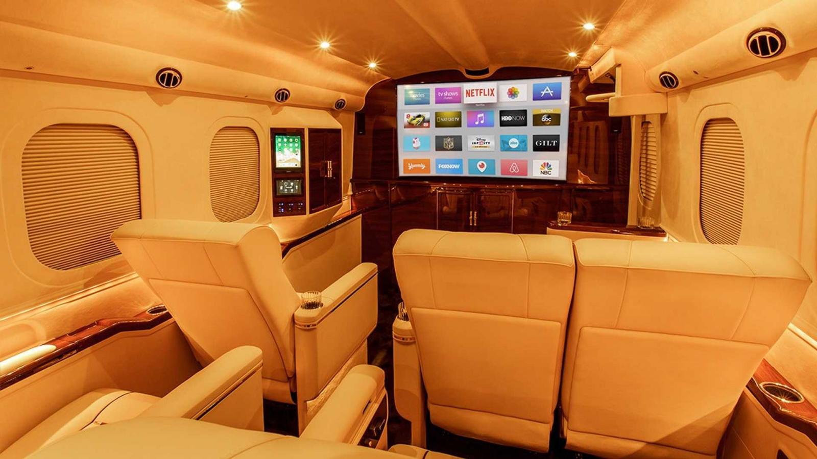 6 ghế n&agrave;y quay mặt về Apple TV 65 inch
