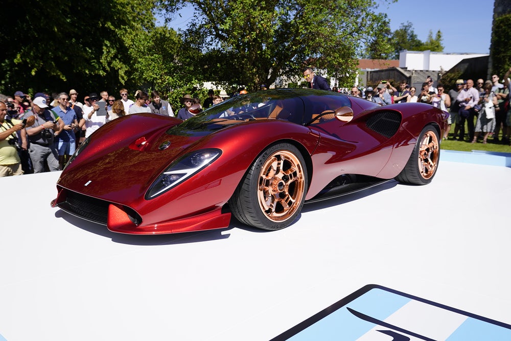 De Tomaso P72 có thiết kế ngoại thất khá thanh lịch và cổ điển
