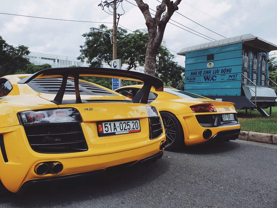 Audi R8 mang g&oacute;i độ Prior Design đọ m&ocirc;ng c&ugrave;ng Audi R8 độ body kit Regula