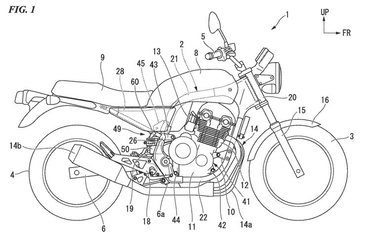 Thiết kế xe mới được cho là Honda CB1100