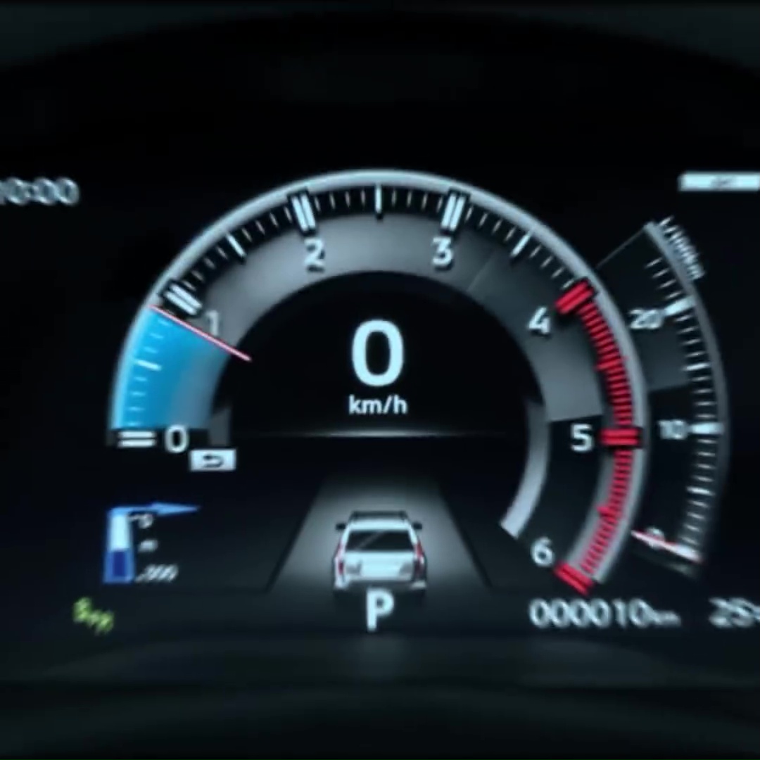 Mitsubishi Pajero Sport 2020 còn có cả bảng đồng hồ kỹ thuật số