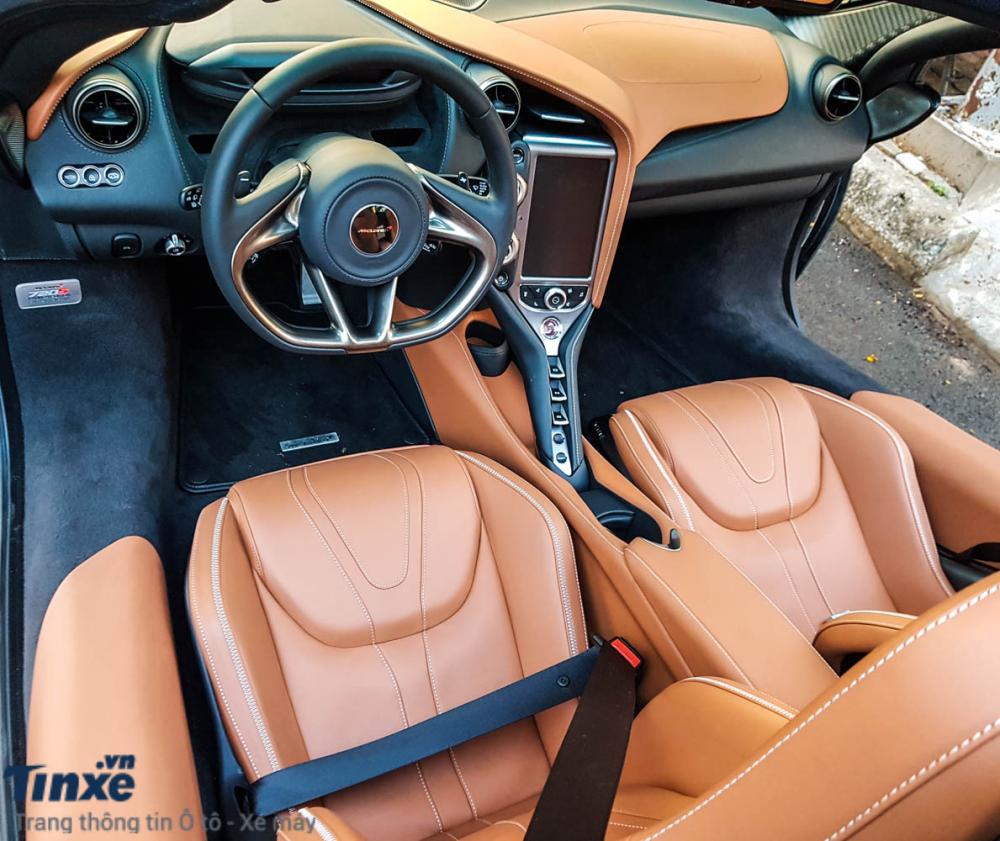 Nội thất si&ecirc;u xe McLaren 720S đầu ti&ecirc;n về Việt Nam