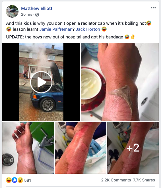 H&igrave;nh ảnh v&agrave; video k&egrave;m b&igrave;nh luận của Matthew Elliott tr&ecirc;n Facebook