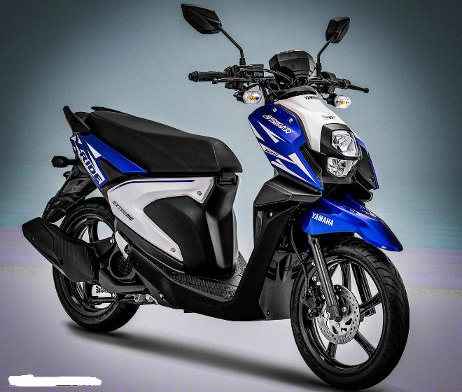 M&agrave;u xanh GP nổi tiếng của Yamaha cũng c&oacute; mặt tr&ecirc;n mẫu xe X-Ride 125