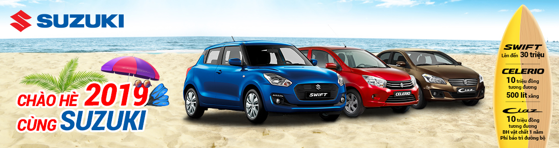 Sang tháng 7, Suzuki Việt Nam bất ngờ tung chường trình khuyến mãi “Chào hè 2019 cùng Suzuki”