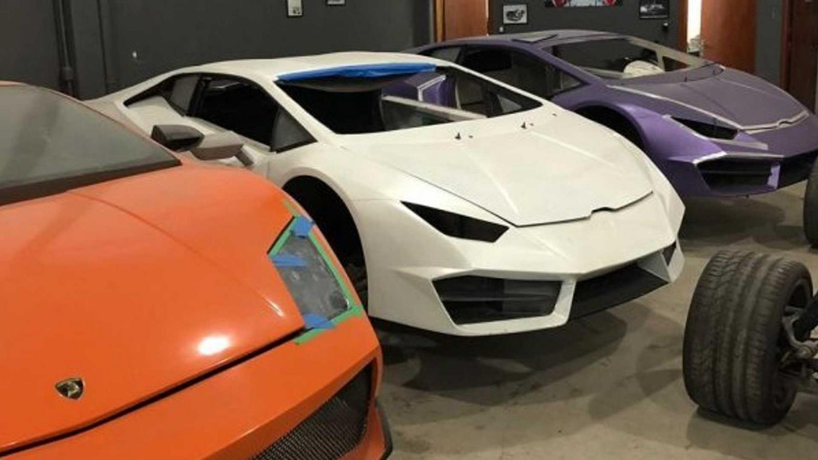 Những chiếc xe Lamborghini nh&aacute;i đang th&agrave;nh h&igrave;nh