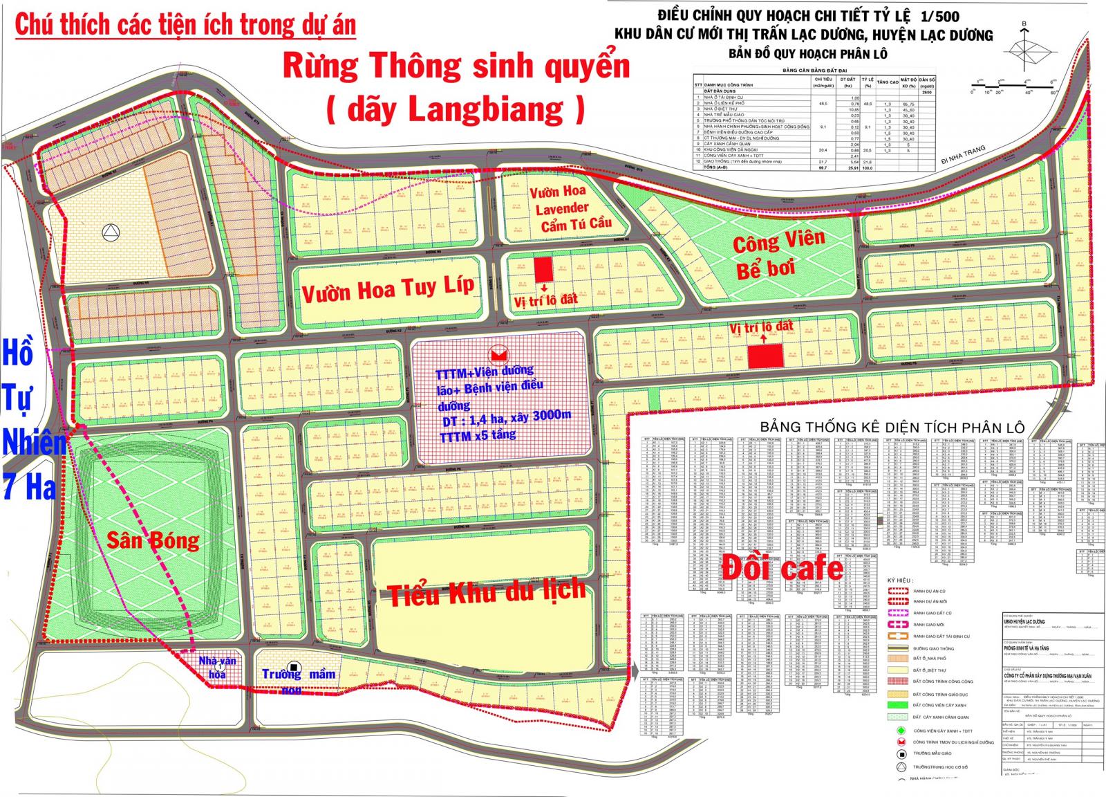 Bản đồ với các ký hiệu ô vuông, chữ nhật, nền vàng hồng, chữ đỏ