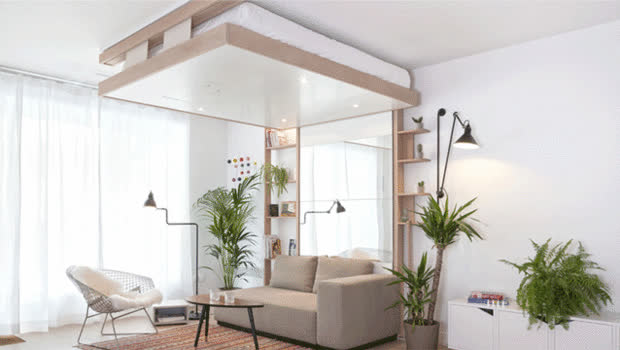 giường treo trần nhà