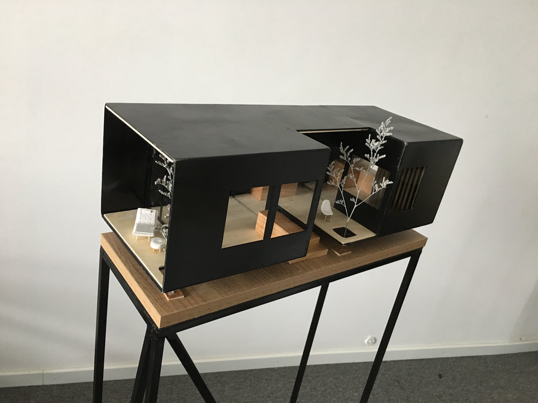 Hình ảnh mô hình nhà tiền chế rộng 51m2.