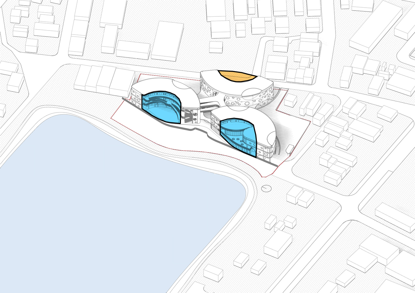 Phối cảnh kiến tr&uacute;c tổng thể c&ocirc;ng tr&igrave;nh