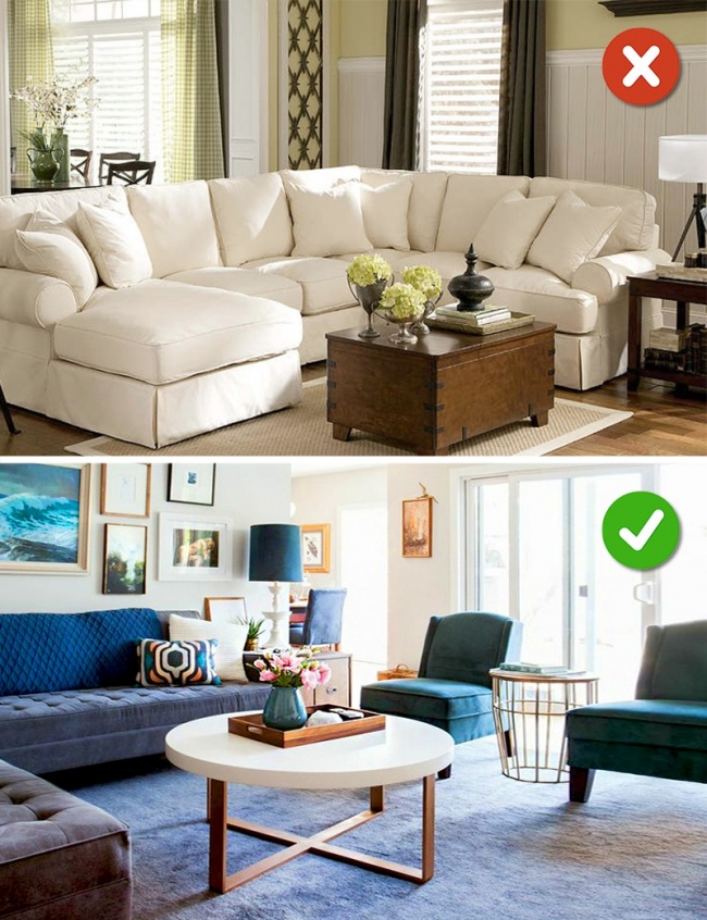 H&igrave;nh ảnh minh họa cho việc chọn k&iacute;ch thước ghế sofa ph&ugrave; hợp diện t&iacute;ch ph&ograve;ng kh&aacute;ch