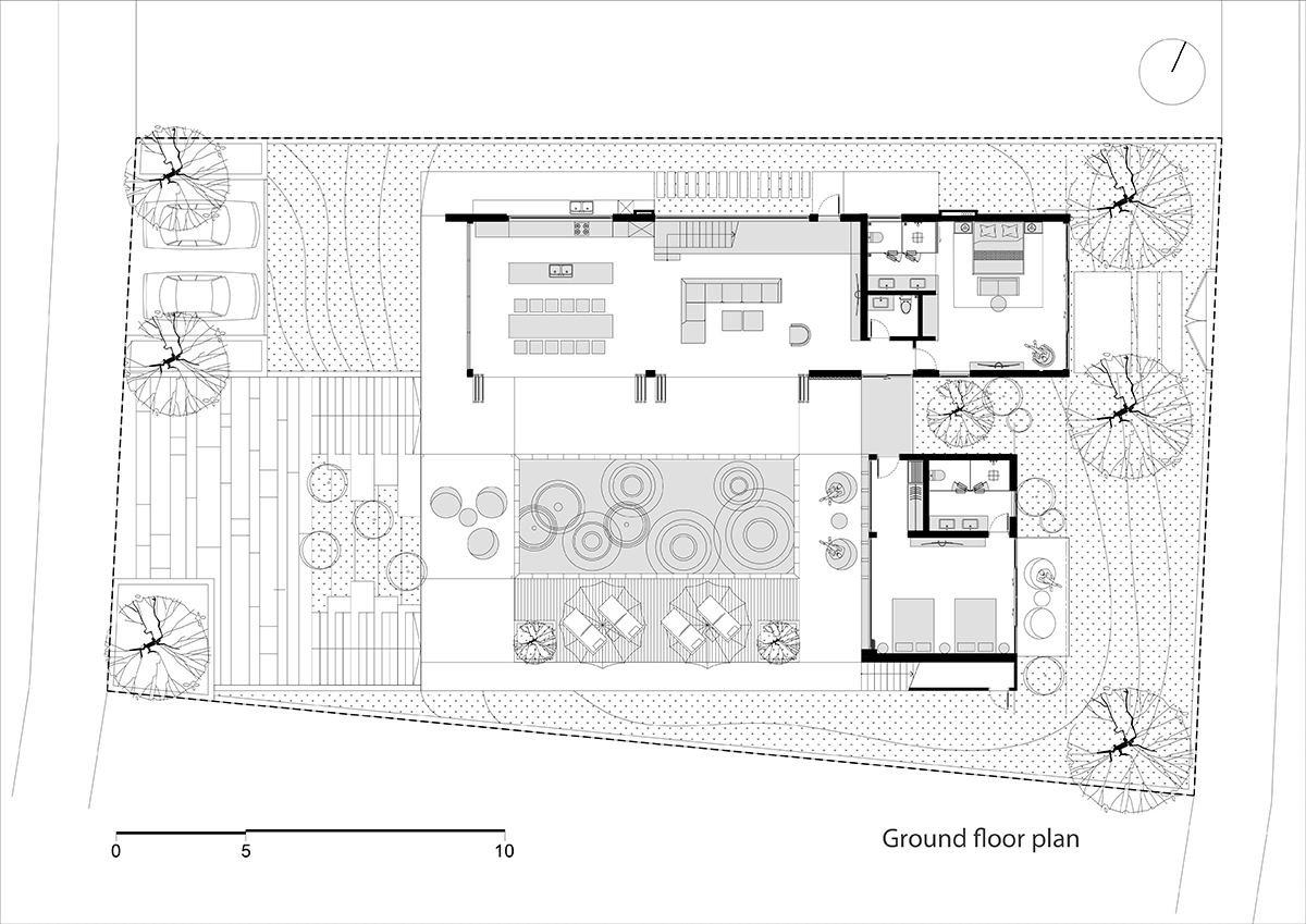 h&igrave;nh ảnh bản vẽ thiết kế mặt bằng tầng trệt biệt thự