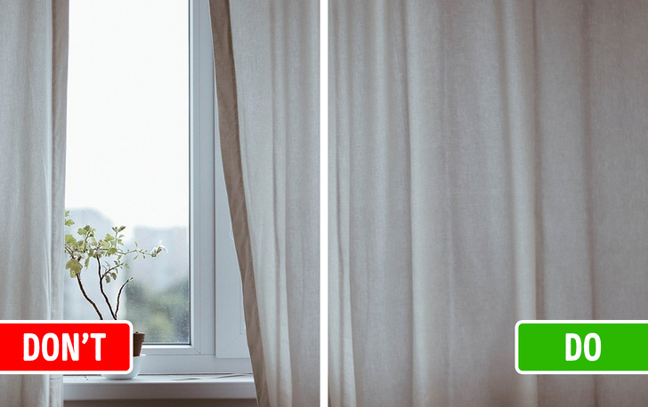 hình ảnh cận cảnh rèm cửa sổ màu trắng